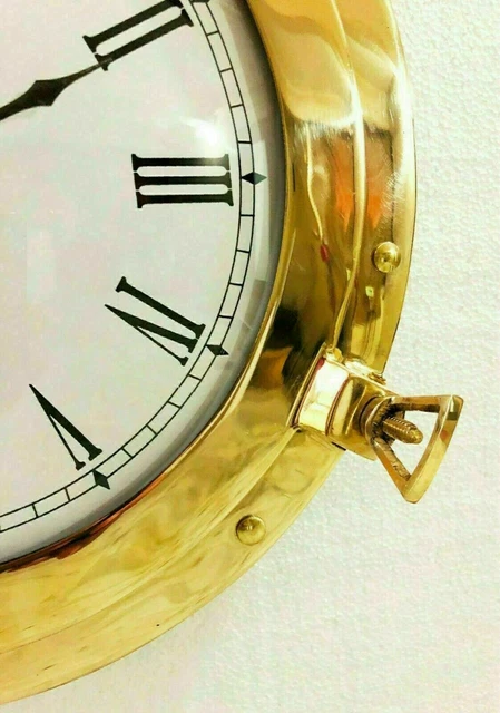 Nautisch Messing Bullauge Wanduhr Vintage Heim & Büro Dekoration 3