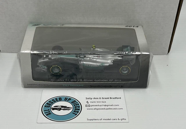 Modèle Réduit Minichamps 1/43 Mercedes F1 W05 Nico Rosberg - Vainqueur GP Australie 2014 - Occasion