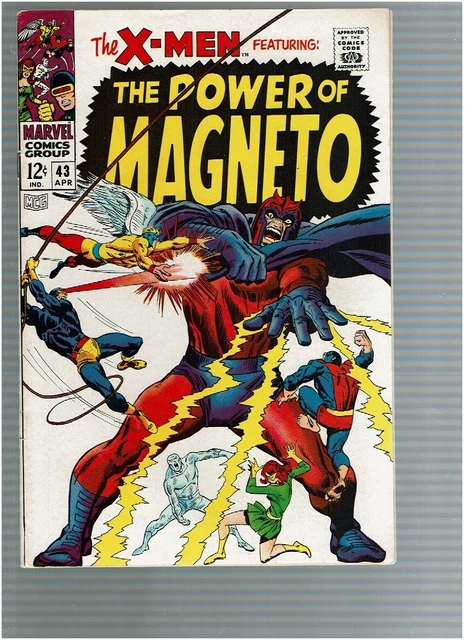 X-men 43 Magneto Scarlet Witch Quicksilver Attack VF
