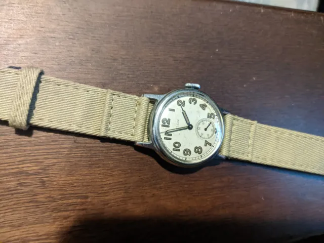 Reloj Militar Elgin De Colección Segunda Guerra Mundial Excelente Estado Súper Limpio Raro