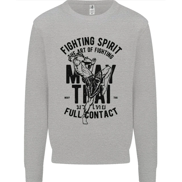 Muay Thai Full Contact Martial Arts MMA Mens Sweatshirt Jumper