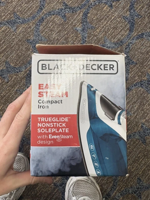 black-decker-easy-steam-compact-iron-trueglide-nonstick-soleplate-new