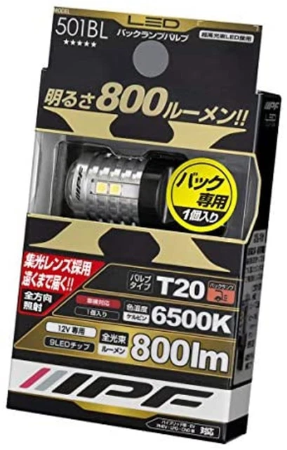 IPF Rücken Lampe LED T20 Birnen 1 St.6500K 800 Lumen 501BL F/S W/Tracking #