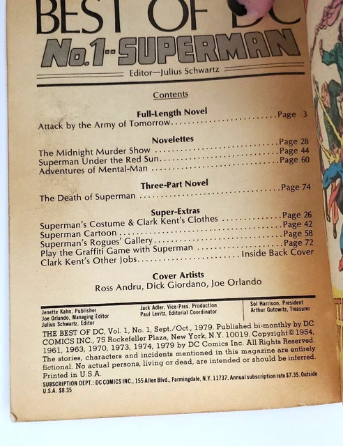 The Best Of Dc Blue Ribbon Digest #1 Superman 1979 3
