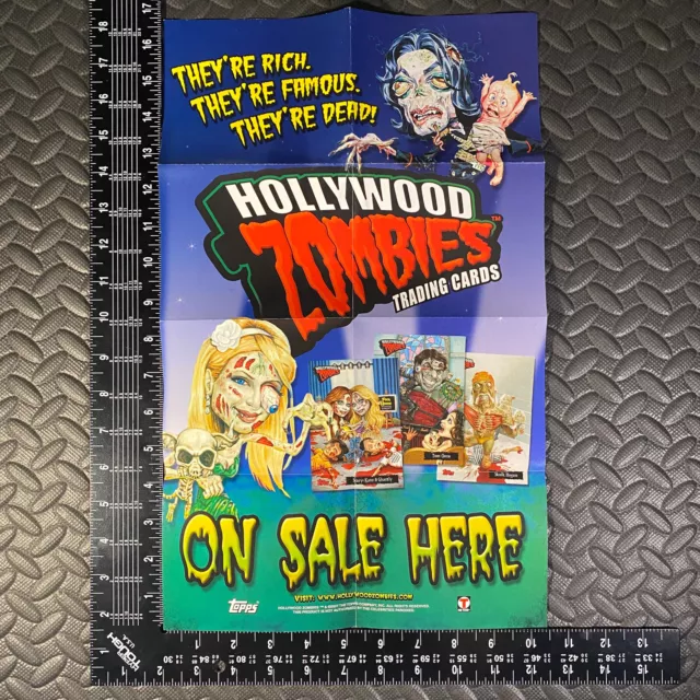 HOLLYWOOD ZOMBIES 2007 WINDOW POSTER AD SALE PROMO BOX TOPPER garbage pail kids