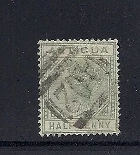 ANTIGUA 1882-86 QV 1/2d green (Scott 12) CROWN CA F/VF USED