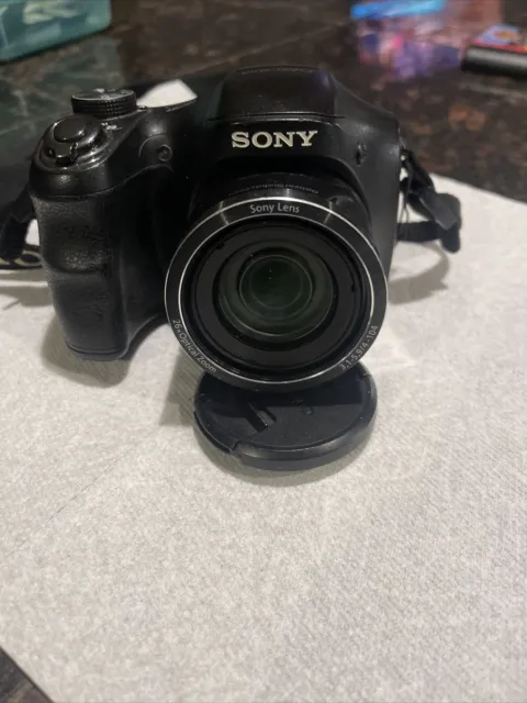 Sony Cybershot DSC-H200 20.1MP Digital Camera (Tested) 8GB memory card