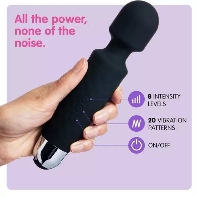 Handheld Massager 20 Speed Wand Vibrating Massage Magic Full Body Therapy Motor