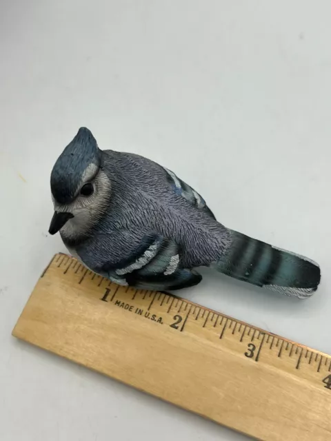 Figurine Blue Jay Bird Small Resin Sculpture 3.5x2.5 inch Nature Ornithology *** 3