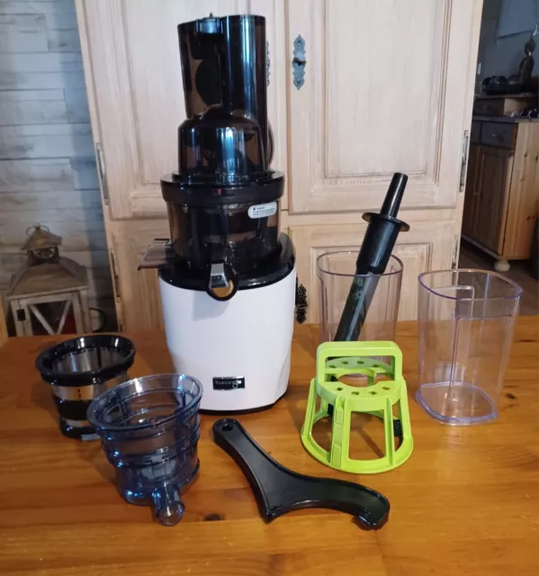 Kuvings slow juicer Revo 830 mit Smoothie und Sorbet Filter Set + Restgarantie