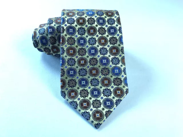 Cravate Zalij Geometric Patter pour homme Massimo Fashion Collection 100 % soie faite main