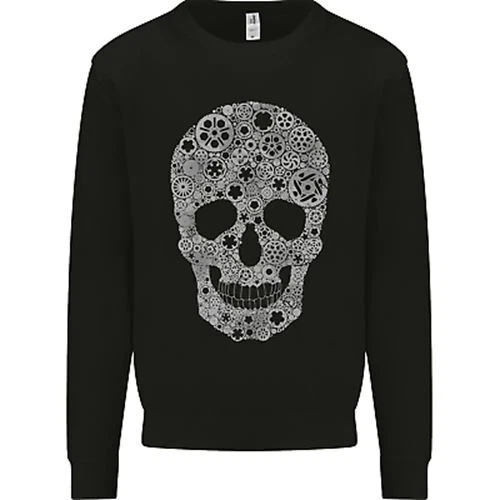 Felpa Maglione Gear Skull Biker Moto Auto Moto Auto Uomo
