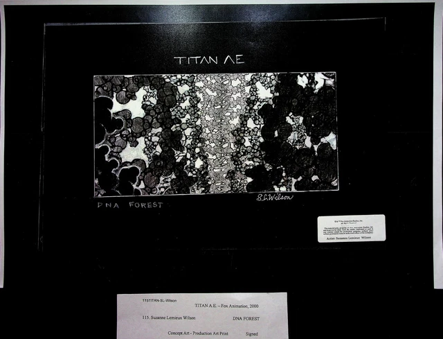 TITAN A.E 2000 Production SIGNED Studio Print SUZANNE L WILSON Concept Art #SW