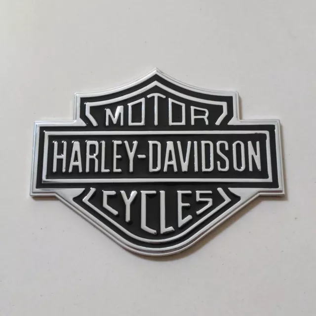 3D Metal Big Shield Emblem / Medallion For Harley Davidson Tank / Body