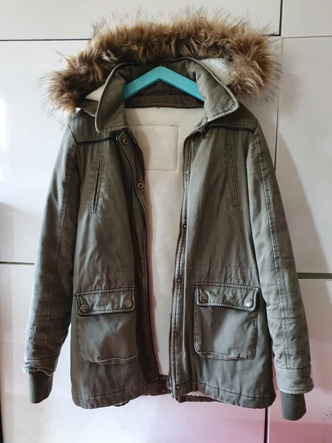 Parka Little Karl Marc John Kaki Pour Fille Taille 10 Ans - Occasion En Très Bon état