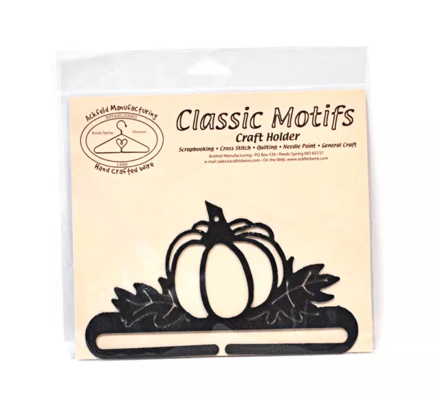 Classic Motifs Pumpkin Patch 6 Inch Charcoal Split Bottom Craft Holder