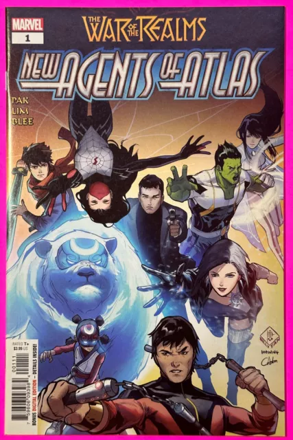 War Of The Realms New Agents Of Atlas #1 (Marvel 2019) 1St Luna Snow, Wave, Aero