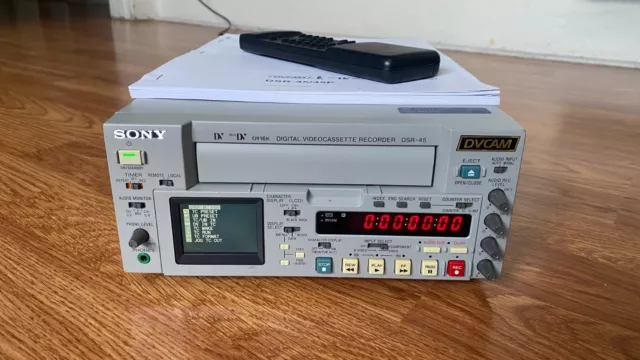 Sony DSR-45 DVCam/miniDV Professional video editing recorder/player. Fully Works