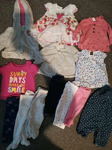 13 X Baby Girls Clothes Bundle. 0-3 Months