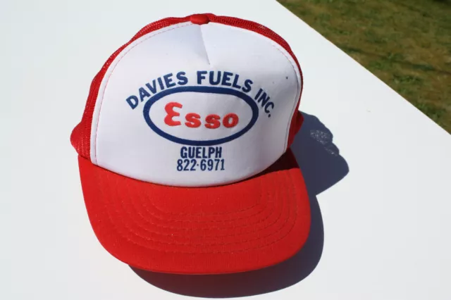 Ball Cap Hat - Davies Fuels - Esso - Guelph Ontario Oil Gas Agent (H1108)