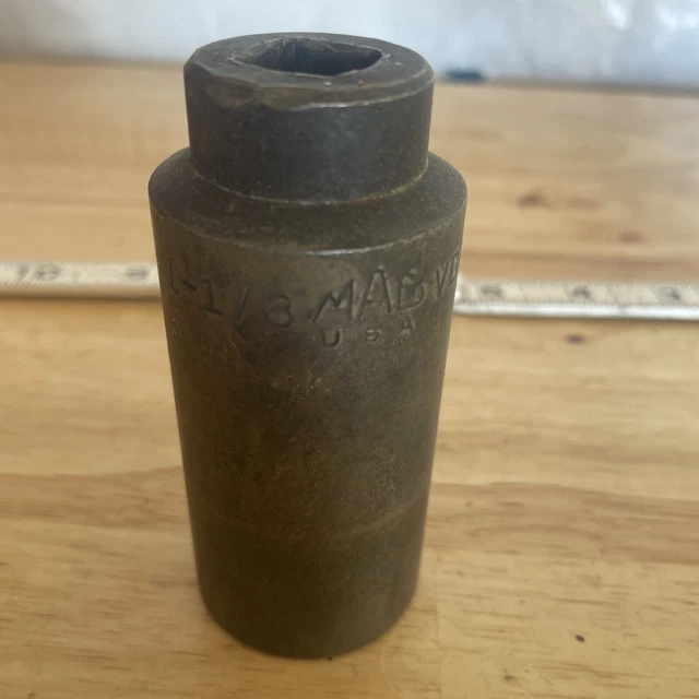 Mac Tools USA 1/2" Drive 1-1/8" SAE Deep Impact 6 Point Socket VDP366 USA