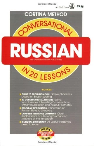 CONVERSATIONAL RUSSIAN: IN 20 LESSONS (CORTINA METHOD) By Cortina Mint