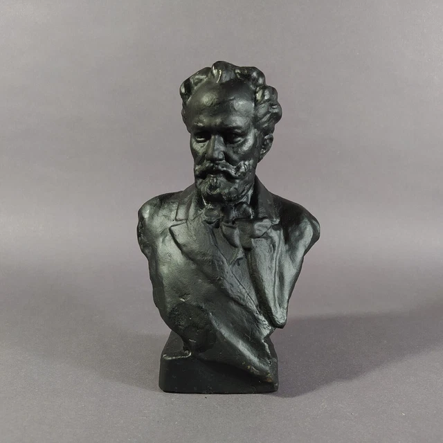 Pyotr Tchaikovsky grande compositore russo BUSTO SOVIETICO figurina in ghisa 2