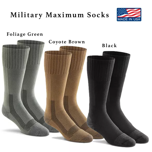 Military Tactical Boot Socks Wick Dry Made USA NEW 6074 Fox River Maximum