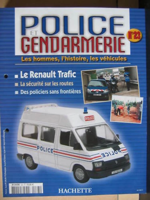 Fascicule 23 Police Gendarmerie  Renault Trafic / Miniature Citroen Ds Kb