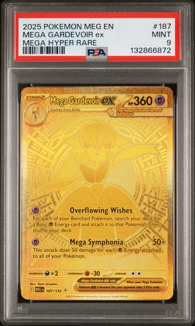 Meg Rarity 2025 POKEMON MEG En-Mega Evolution Mega Hyper Rare #187 Mega Gardevoir ...