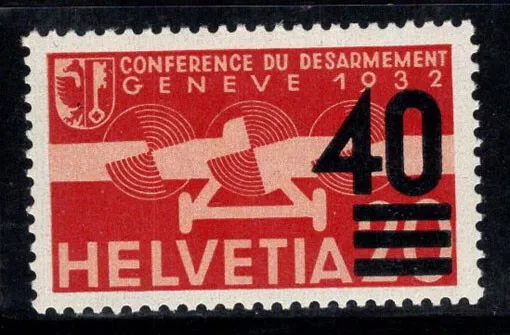 Schweiz 1937 Mi. 310 Postfrisch 100% Flugpost Aufdruck