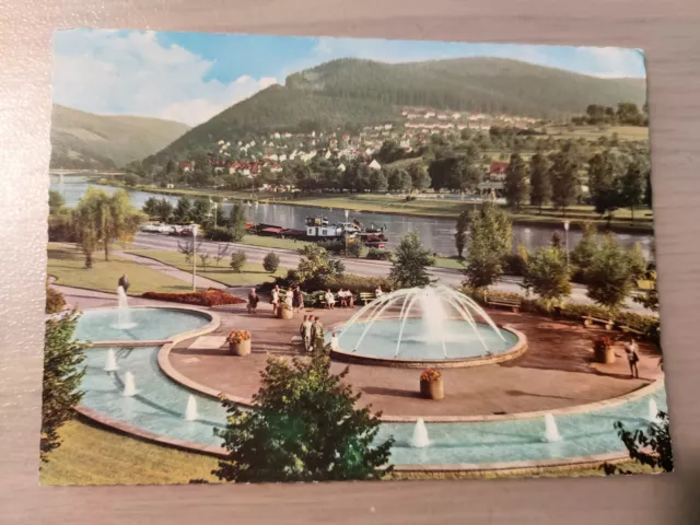 Postkarte Eberbach am Neckar Wasserspiele 08.09.71 gel_