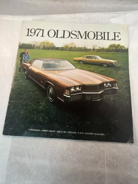 1971 Olds Oldsmobile Toronado Cutlass Large Sales Brochure Catalog Booklet Book