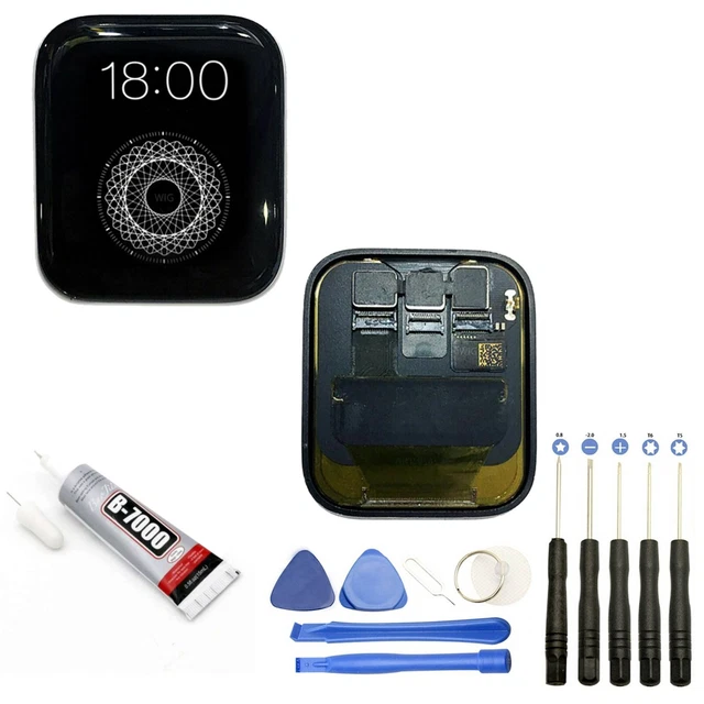 VITRE TACTILE + Ecran Lcd Pour Apple Watch Serie 5 40Mm Noir + Outils + Colle EUR 104,40