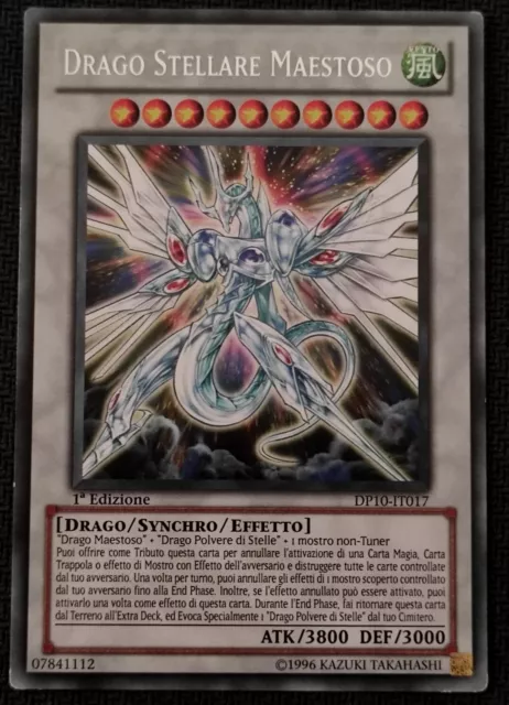 Drago Stellare Maestoso DP10-IT017 rara Yugioh! 5ds