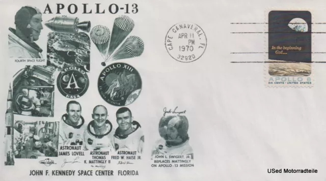Apollo 13 Fourth Space Flight FDC Ersttagsbrief 1970