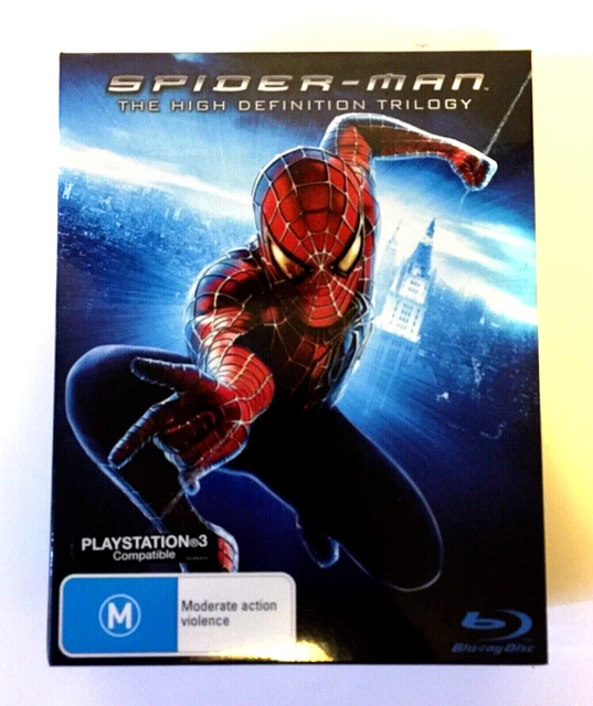 SPIDER MAN BLURAY Box Set Trilogy High Definition 4 Disc Set All