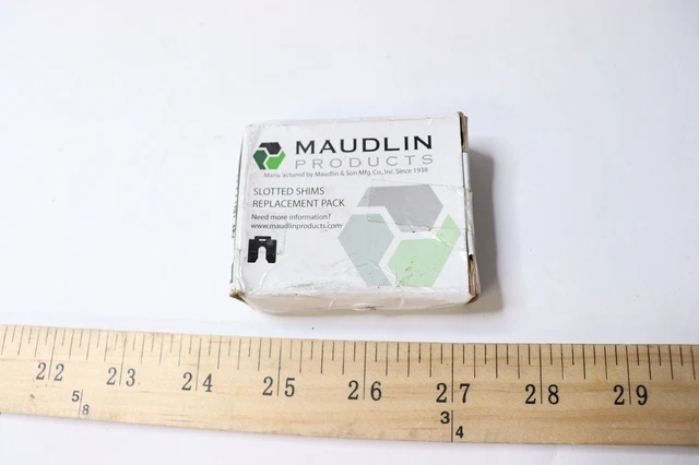 (4-Pk) Maudlin Products Slotted Shim Kit  316 SS .125 x 2 x 2" 316-MSA125-5