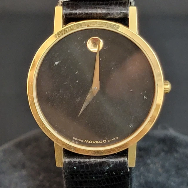 MOVADO Swiss Museum Classic Men's Slim Watch Factory Strap & Buckle