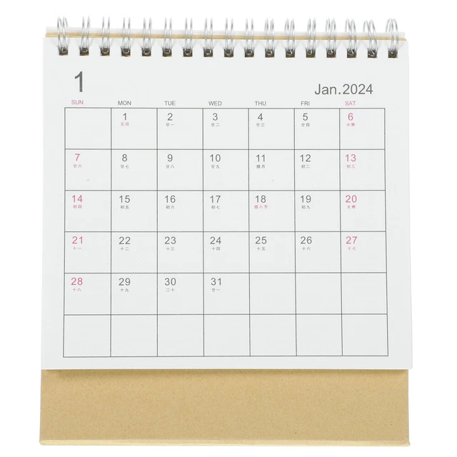 3 Pack Kalender Im Muyin-Stil Schreibtischdekorationen Für Das Frauenbüro