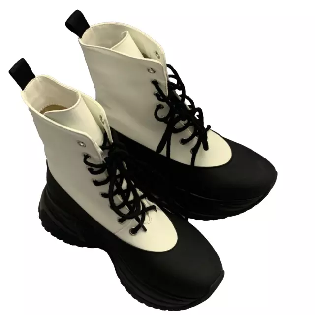 Enigma mega discount platform neon boots
