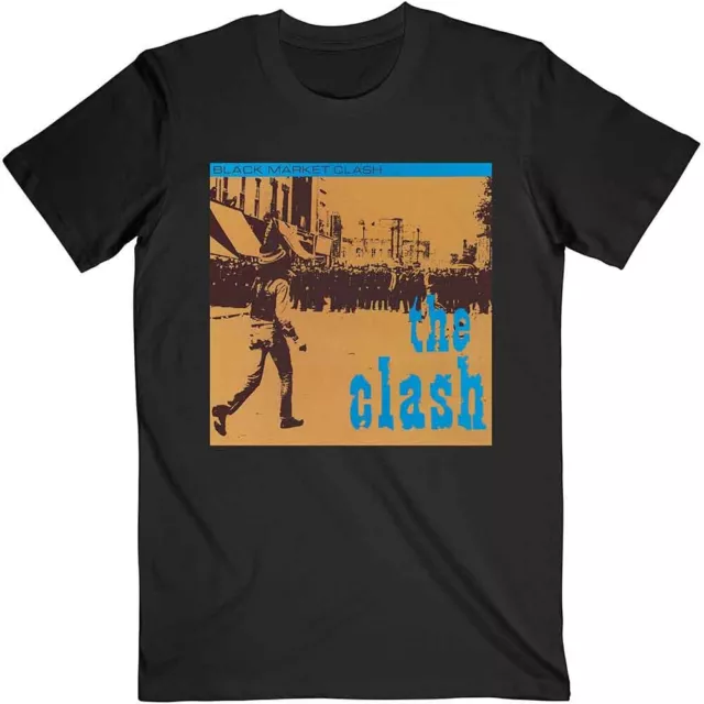 Officially licensed The Clash T Shirt Black Market Clash Mens Black T Shirt