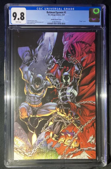 Batman Spawn #1 2022 CGC 9.8 Cover M BRETT BOOTH 1:50 Variant DC Comics