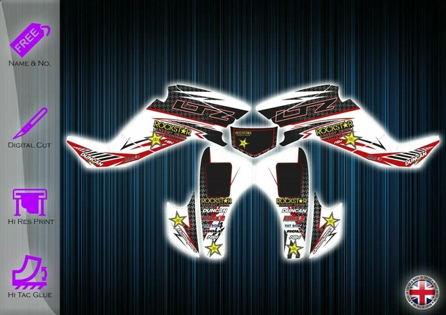Kit Autocollants Graphiques Pour Suzuki LTZ 400 / Kawasaki KFX400 Quad (2003-2008)