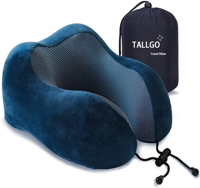 Travel Pillow, Best Memory Foam Neck Pillow Head Support Soft Pillow for Sleepin