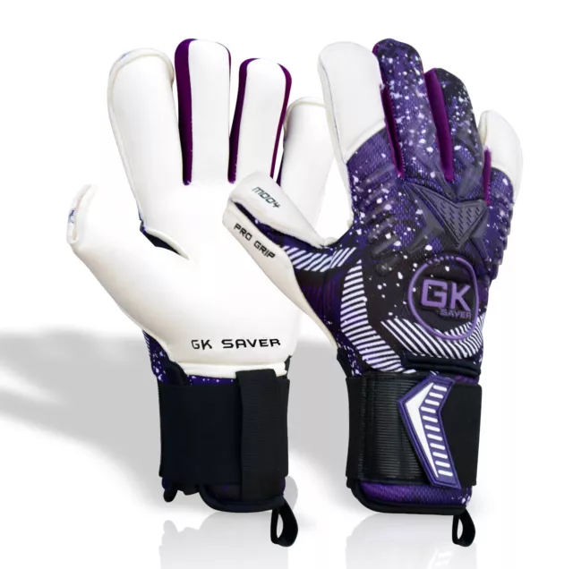 GK Saver Modesty MD04 Purple Football goalkeeper Gloves Size 6 to 11 2