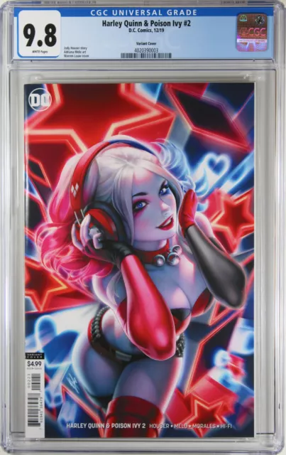 Harley Quinn & Poison Ivy #2 (Warren Louw Variant)(2019) ~ Cgc Graded 9.8 Nm/M