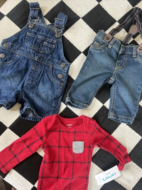 Carter’s baby boy clothes 0-3 months bundle