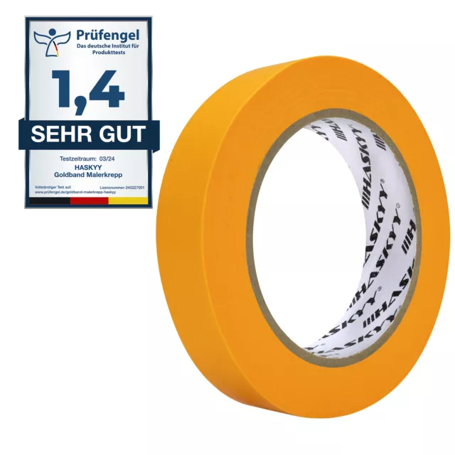 Goldband Malerband Kreppband Malerkrepp 25mm x 50m Profi Klebeband Abdeckband