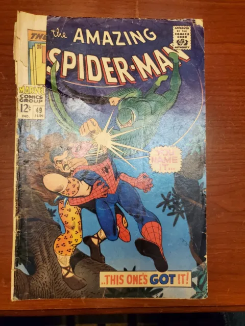 Amazing Spider-Man #49 Silver Age Marvel Comics Damaged